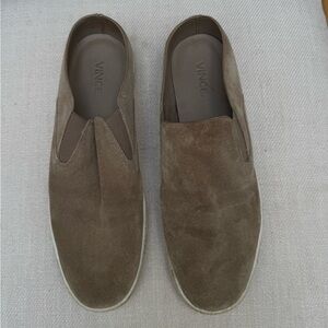 Vince Women’s Brown Suede Slip-On Sneakers